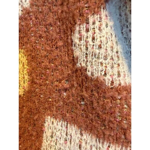 TOAD&CO Floral Wool Blend Sweater XS Cream Multicolor - Picture 7 of 8
